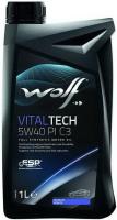 Моторное масло Wolf Vitaltech 5W-40 PI C3 1л