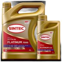 Моторное масло Sintec Platinum 7000 5W-30 GF-6A 4л+1л Акция