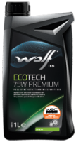 Трансмиссионное масло Wolf Ecotech 75W Premium 1л
